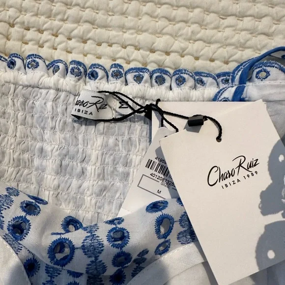 Marianne Short Embroidered Dress by Charo Ruiz Ibiza - Picture 7 of 10